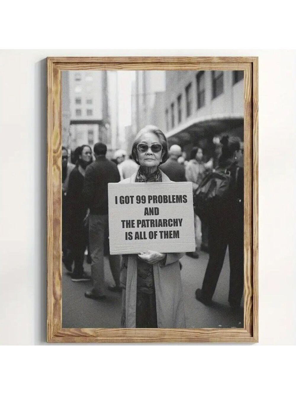 99 Problems & The Patriarchy Canvas Print Wall Art